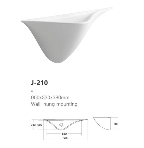 Wall hung basin